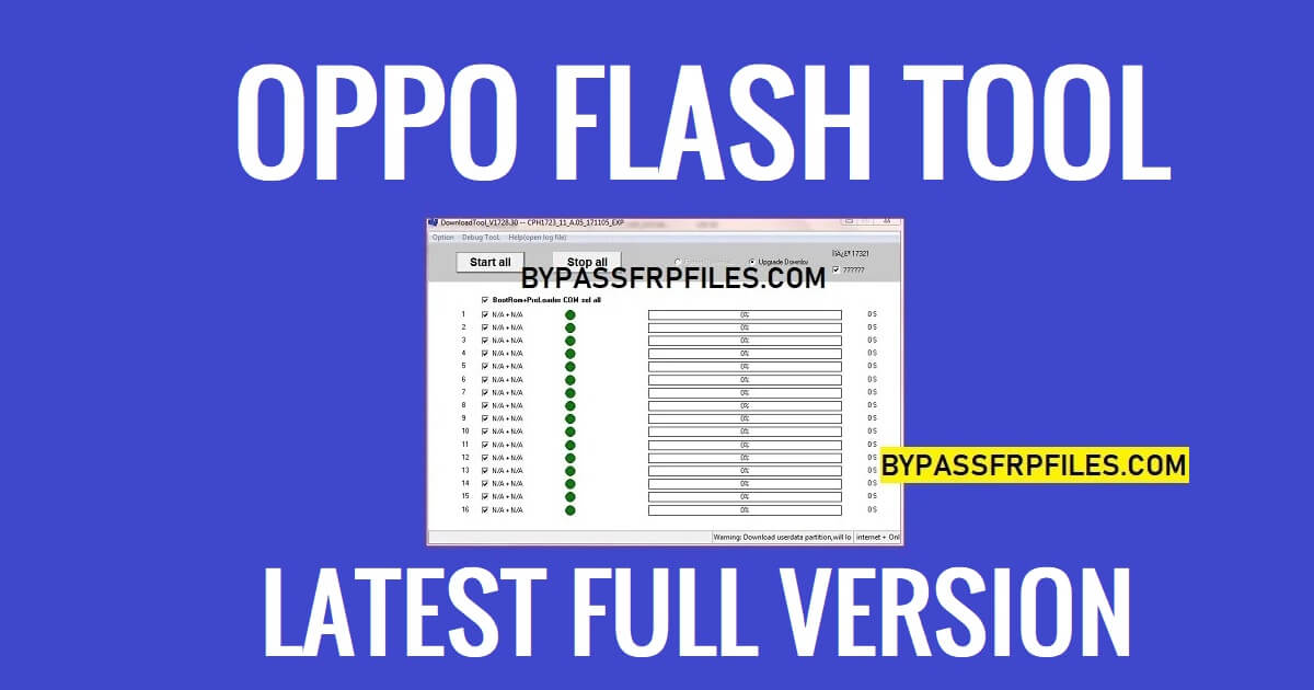 Descarga de la herramienta Oppo Flash | 2023 última versión gratuita (nuevo método)