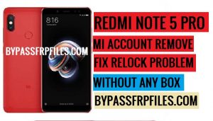 Redmi Note 5 Pro Remove Mi Account