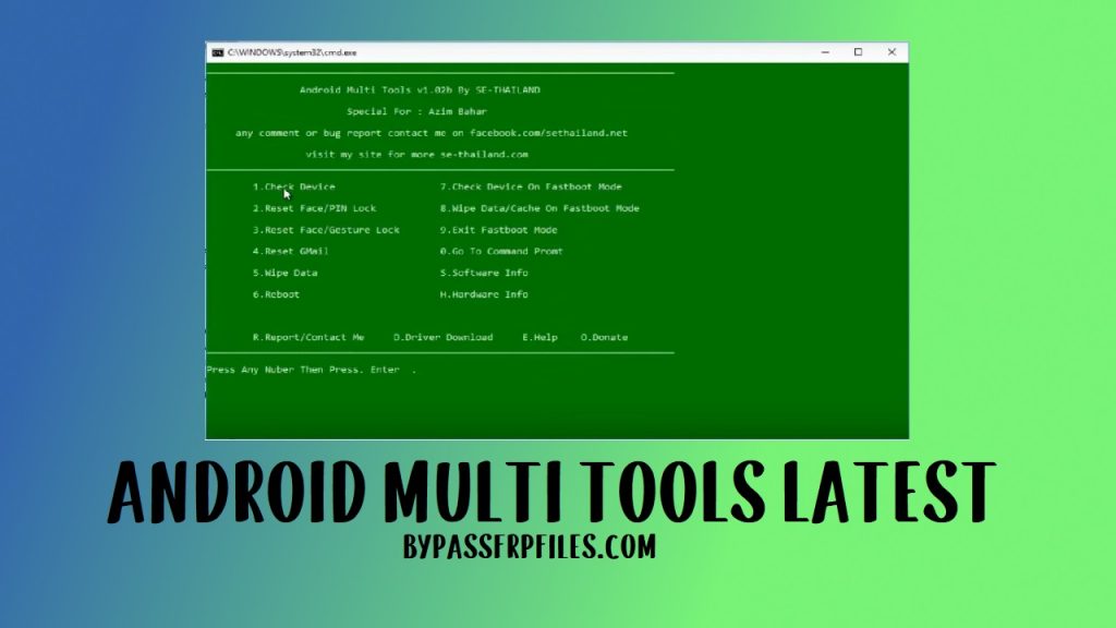 Android Multi Tools v1.02b Download (Latest Version) 2023 Driver