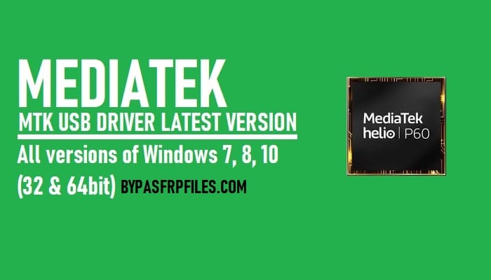 MTK USB Driver Download All Version Latest 2020