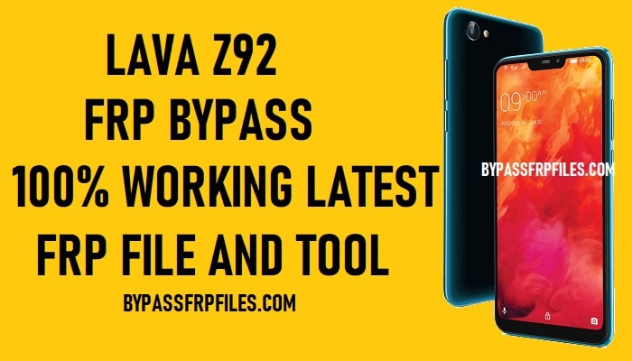 Lava Z92 FRP Bypass - Ontgrendel Google-account Android 8.1 Oreo