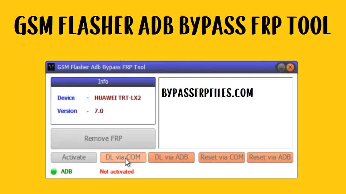 Descargue la herramienta GSM Flasher ADB Bypass FRP - Herramientas FRP con un clic