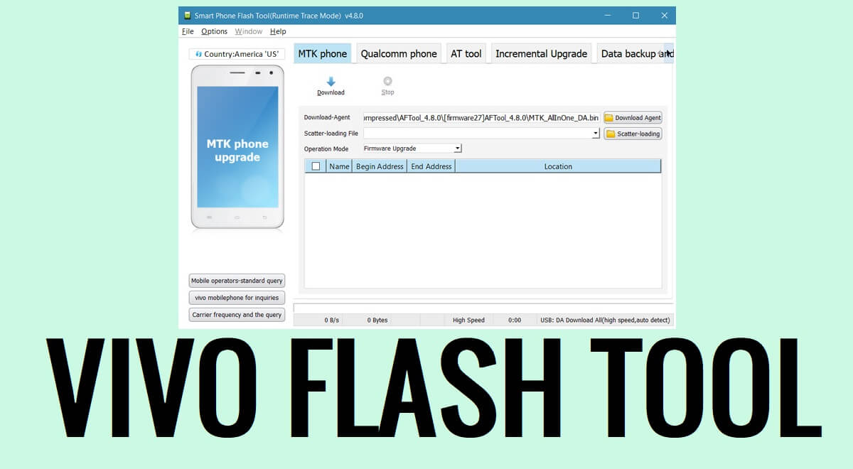 Vivo Flash Tool Télécharger la dernière version - Flashez tous les téléphones Vivo Qualcomm et MTK