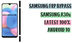 Samsung A30s FRP 우회 - Google 계정 잠금 해제(Android 10)
