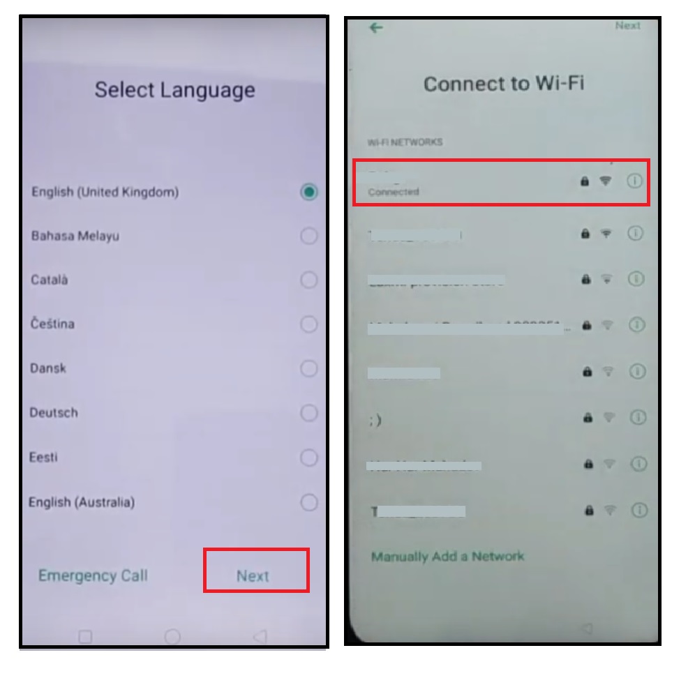Connettiti al Wi-Fi per bypassare FRP Realme/oppo - Sblocca