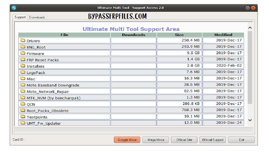 Scarica la versione ufficiale di UMT Support Access 2.0 - Ultimo aggiornamento