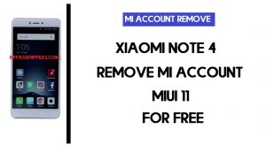 Suppression du compte Redmi Note 4 Mi (MIUI 11) gratuitement