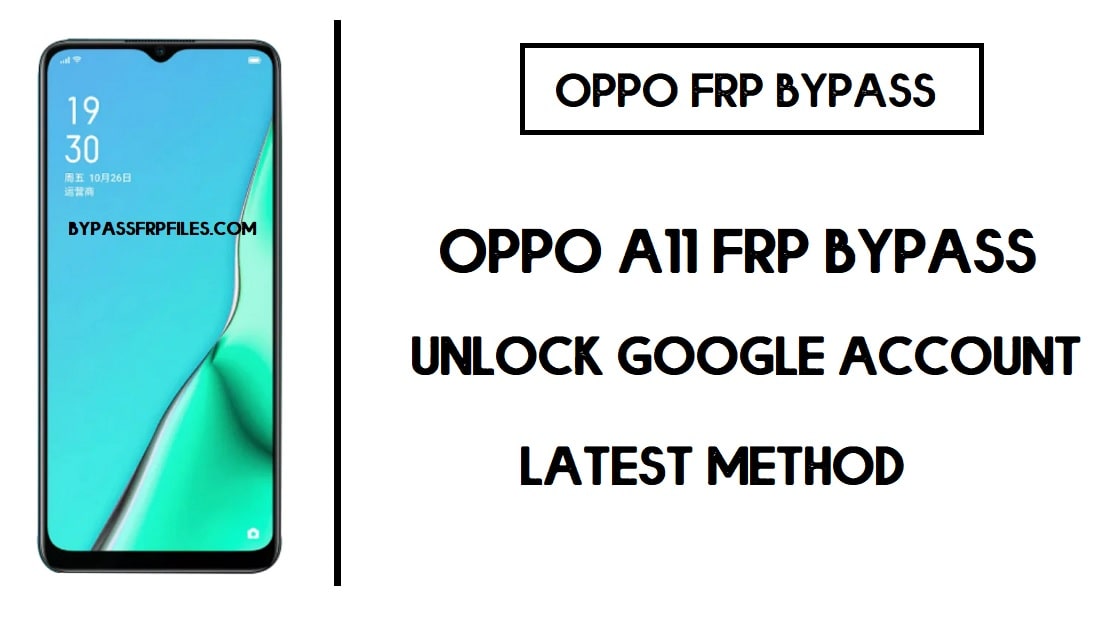 Oppo A11 FRP Bypass (Google-account ontgrendelen) FRP-code