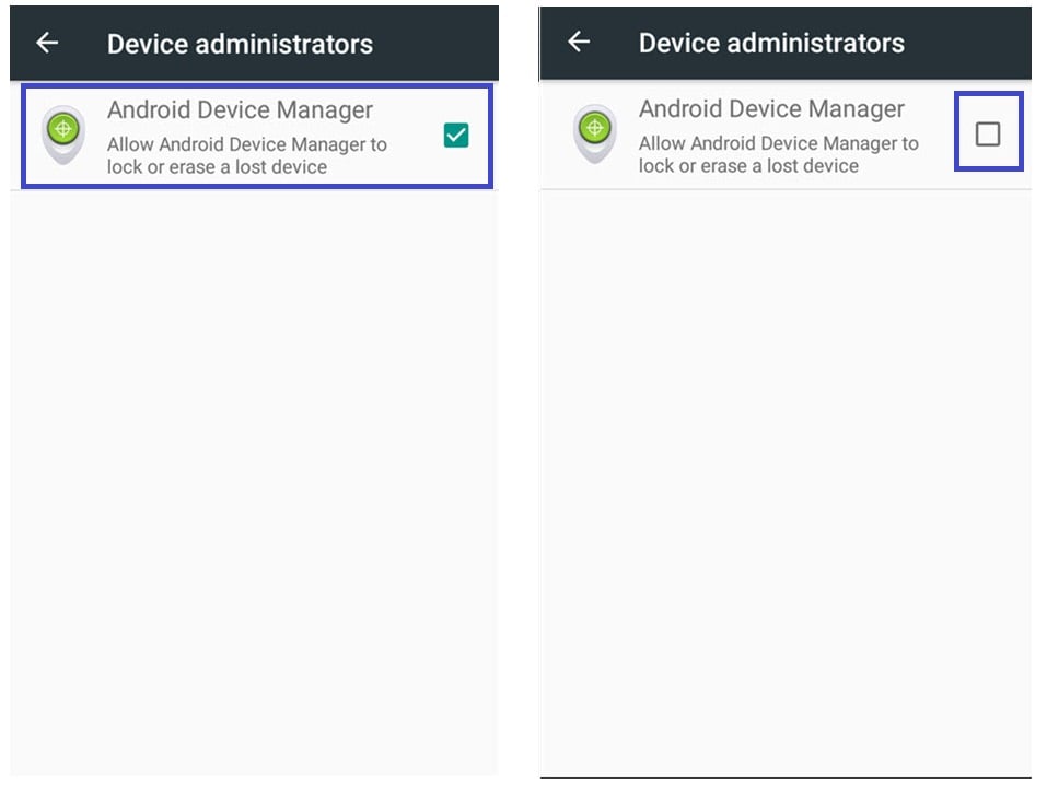 Deactivate Android Device Manager to HiSense FRP Bypass Unlock
