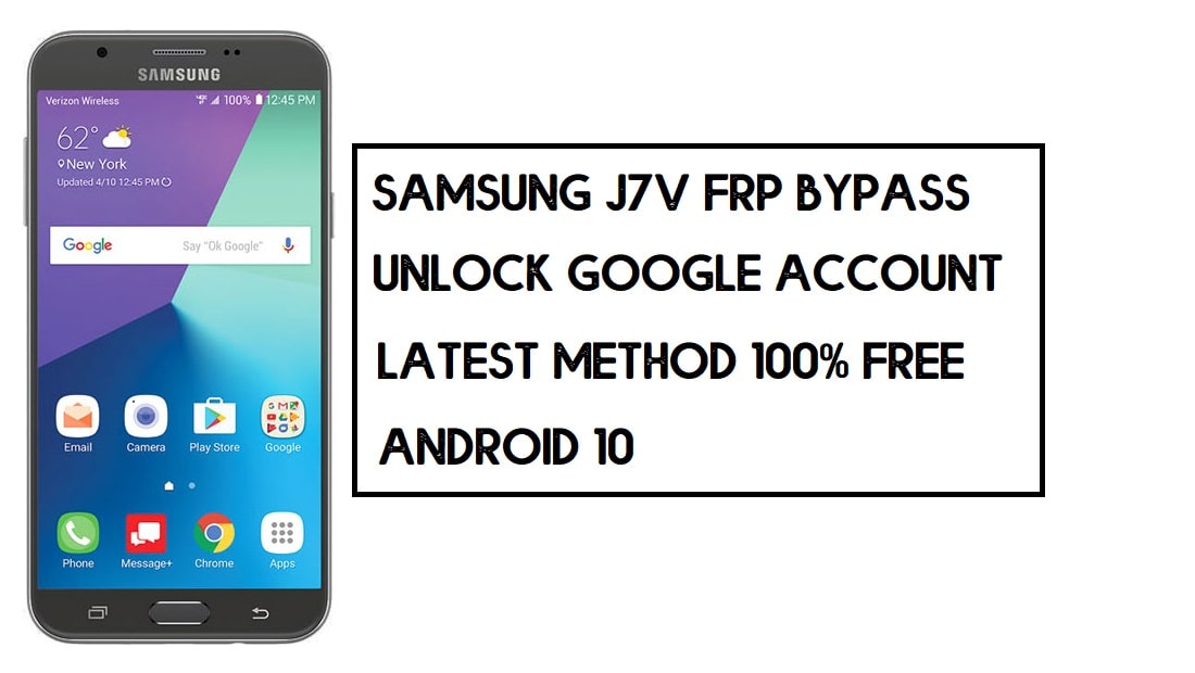 Samsung J7v FRP Bypass (Desbloquear cuenta de Google) Android 10