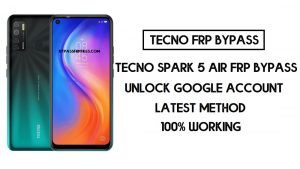 Tecno Spark 5 Air FRP Bypass | How to unlock Tecno google account