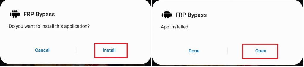 Install FRP Bypass APK