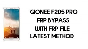 Bypass FRP Gionee F205 Pro | Cómo desbloquear una cuenta de Google - Archivo FRP
