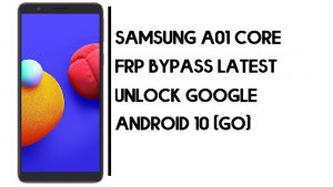 Desvio de FRP do núcleo Samsung A01 | Como desbloquear a conta do Google SM-A013 – sem PC (Android 10)