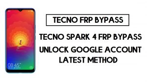 Como ignorar o Techno Spark 4 FRP. Desbloquear conta do Google