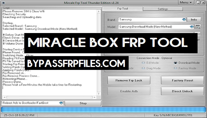 Download dell'ultima configurazione dello strumento Miracle FRP