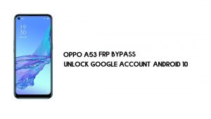 Oppo A53 FRP 우회(Google 계정 잠금 해제) 긴급 코드