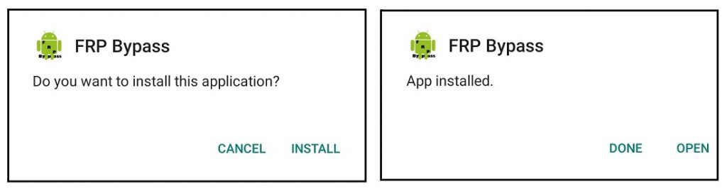 Install FRP Bypass APK and Open IT