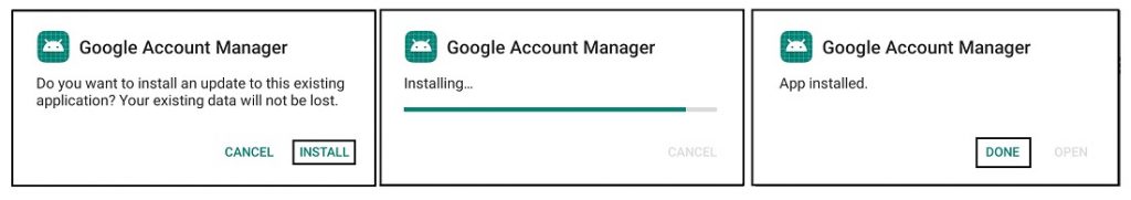 Install Google Account Manager 