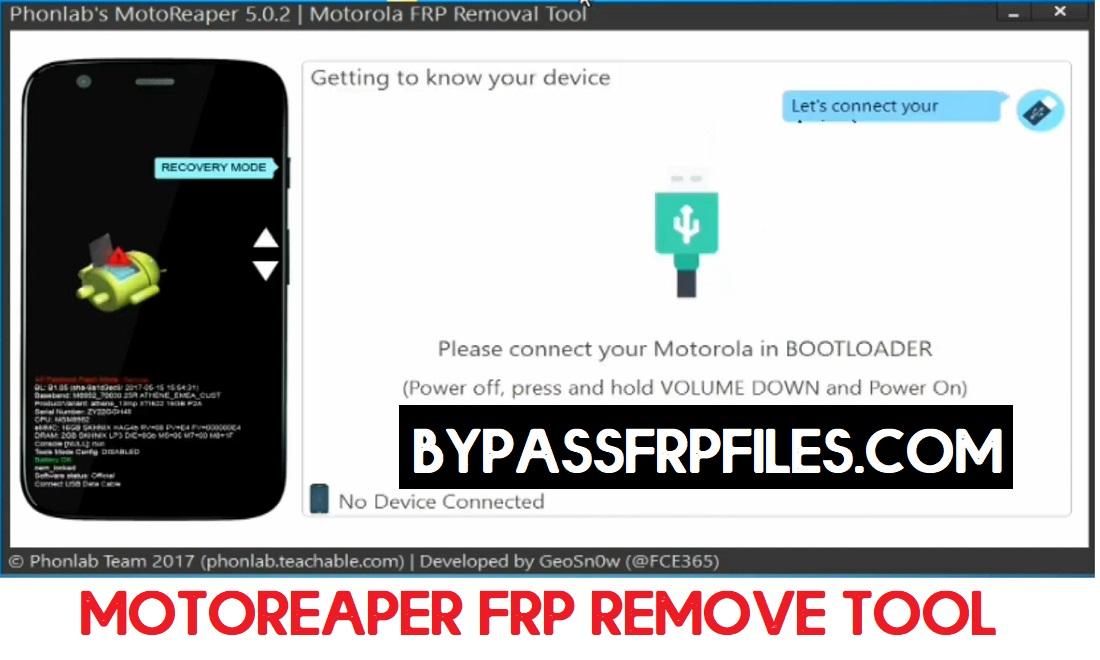 Скачать инструмент Motoreaper FRP | Новые инструменты для удаления Motorola FRP в один клик