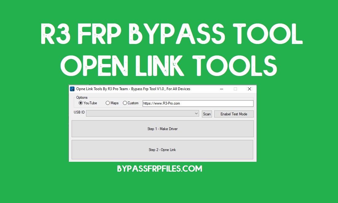 Baixe ferramentas Open Link Tool R3 MTP FRP Bypass para Android (2021)