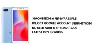 Xiaomi Redmi 6 FRP 파일(Google 잠금 해제) 인증 필요 없음 [MIUI 12] -2021