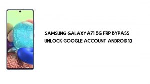 บายพาส Samsung Galaxy A71 5G FRP | ปลดล็อค Google (Android 10) ฟรี