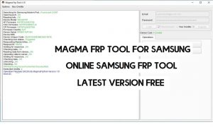 Herramienta Magma FRP para Samsung - Herramienta de desbloqueo de FRP en línea