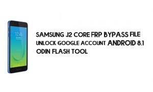 ดาวน์โหลดไฟล์ Samsung J2 Core SM-J260G FRP U6 – ไฟล์ Odin Google Unlock