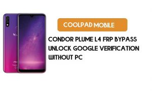 Condor Plume L4 FRP Bypass sem PC – Desbloquear Google Android 9.0