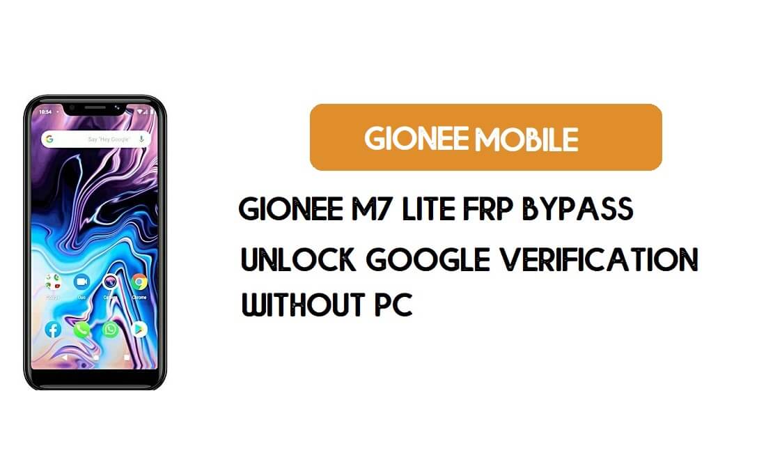 Gionee M7 Lite Bypass FRP senza PC - Sblocca Google [Android 9 Go]