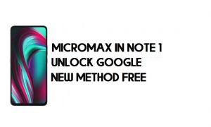 Micromax In Note 1 PC'siz FRP Bypass - Google'ın Kilidini Açın - Android 10