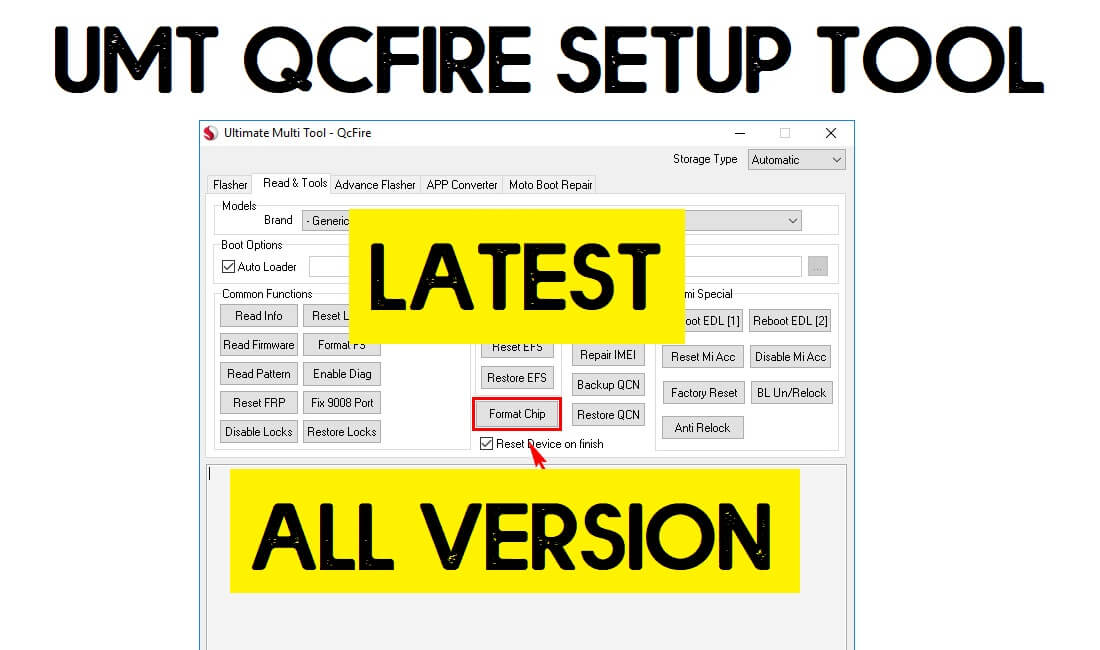UMT QCFire Tool v6.6 Son Kurulum İndirme (Tüm Sürüm) Ücretsiz