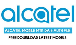 Alcatel Mobile MTK DA & AUTH-bestand Nieuwste modellen gratis download – 2021