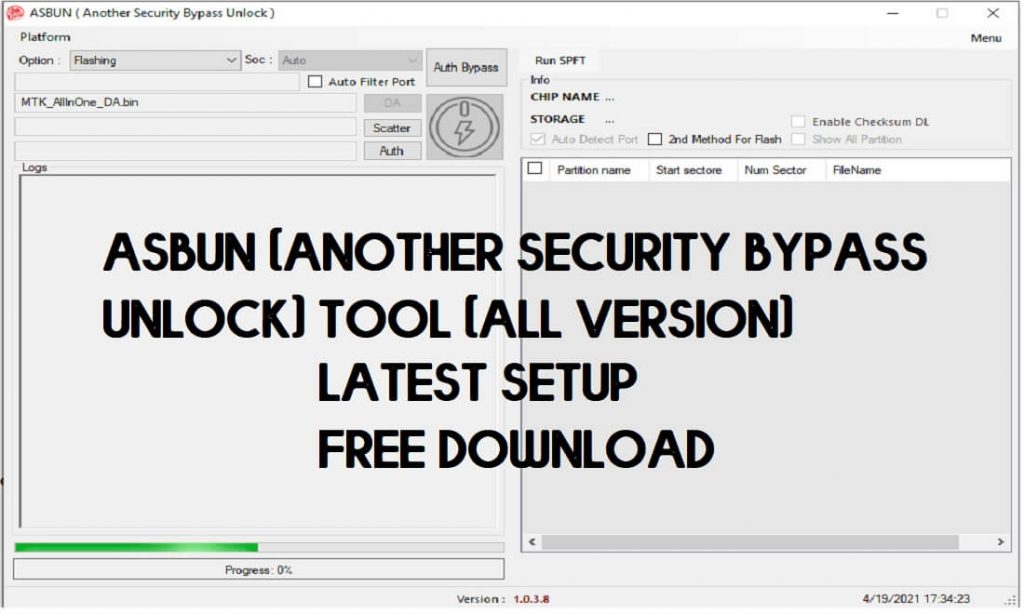 Download ASBUN (Another Security Bypass Unlock) Tool | All Version free