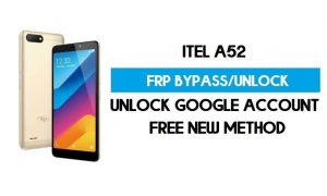 Itel A52 FRP Bypass - Ontgrendel Google-account (Android 8.1 Go) zonder pc