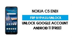 Desbloqueie FRP Nokia C5 Endi Android 10 sem PC – Ignore o Google Gmail