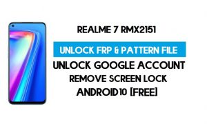 Realme 7 RMX2151 अनलॉक FRP और पैटर्न फ़ाइल (बिना प्रामाणिक) SP टूल