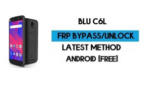 BLU C6L FRP Bypass sin PC - Desbloquear Google Gmail Lock Android 8.1