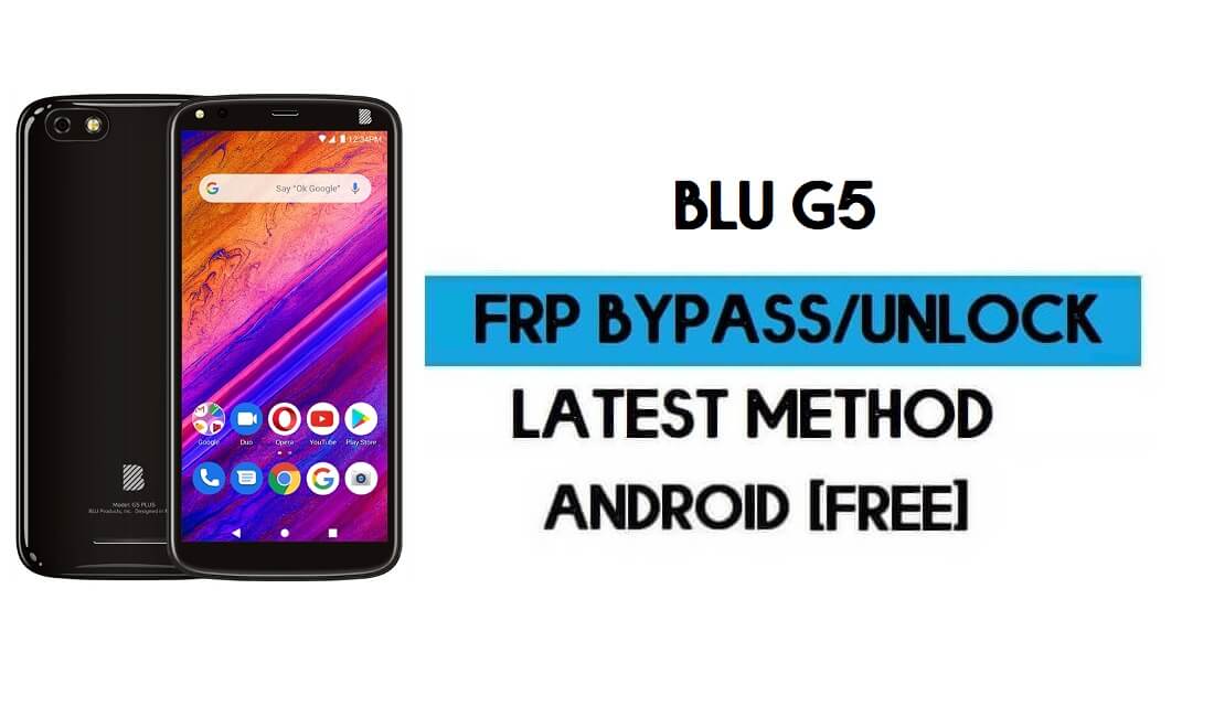 BLU G5 FRP Bypass بدون جهاز كمبيوتر - فتح قفل Google Gmail Android 9