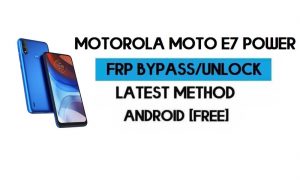 Motorola Moto E7 Power FRP Lock Bypass Android 10 - Desbloquear bloqueio do Gmail