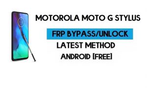 Motorola Moto G 스타일러스 FRP 잠금 우회 Android 10 - Gmail 잠금 해제