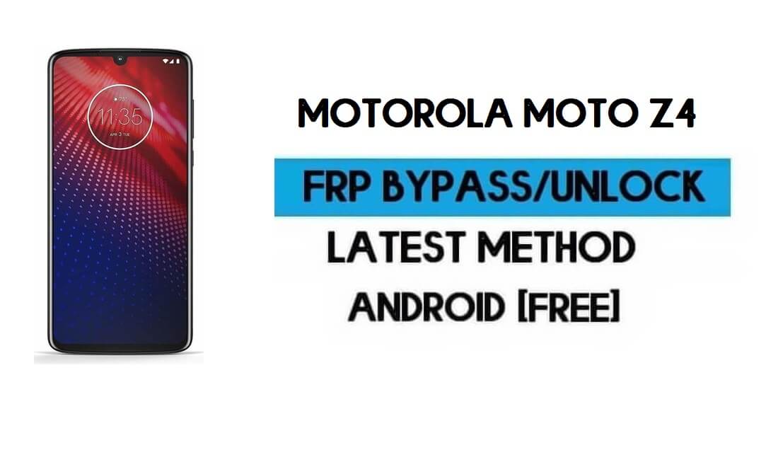 Motorola Moto Z4 FRP Lock Bypass Android 10 - Unlock Gmail Lock (2021