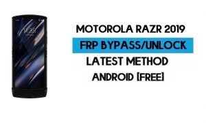 Motorola Razr 2019 FRP ล็อคบายพาส 2021 | Android 10 ปลดล็อค Google GMAIL (ไม่มีพีซี)