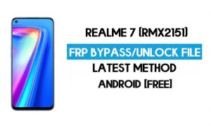 Strumento SP Realme 7 (RMX2151) FRP Bypass File (Rimuovi senza autenticazione).