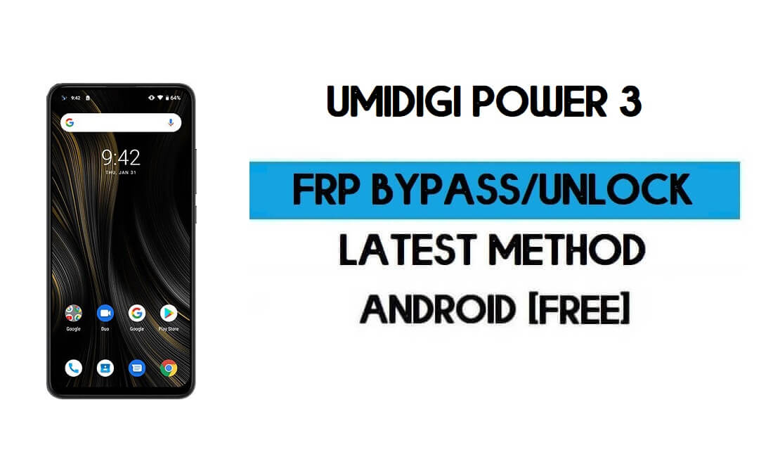 UMiDIGI Power 3 PC'siz FRP Bypass - Android 10 Gmail kilidinin kilidini açın