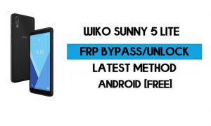 Wiko Sunny 5 Lite FRP PC'siz Bypass - Android 10 Gmail kilidinin kilidini açın