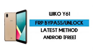 Bypass FRP Wiko Y61 Tanpa PC - Buka kunci Google Gmail Android 10 Go