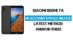 Xiaomi Redmi 7A Mi Account Remove With SP Flash Tool Free
