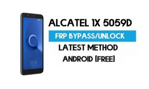 Alcatel 1x 5059D FRP Bypass - Déverrouillez le compte Google Gmail (Android 8.1) (sans PC)